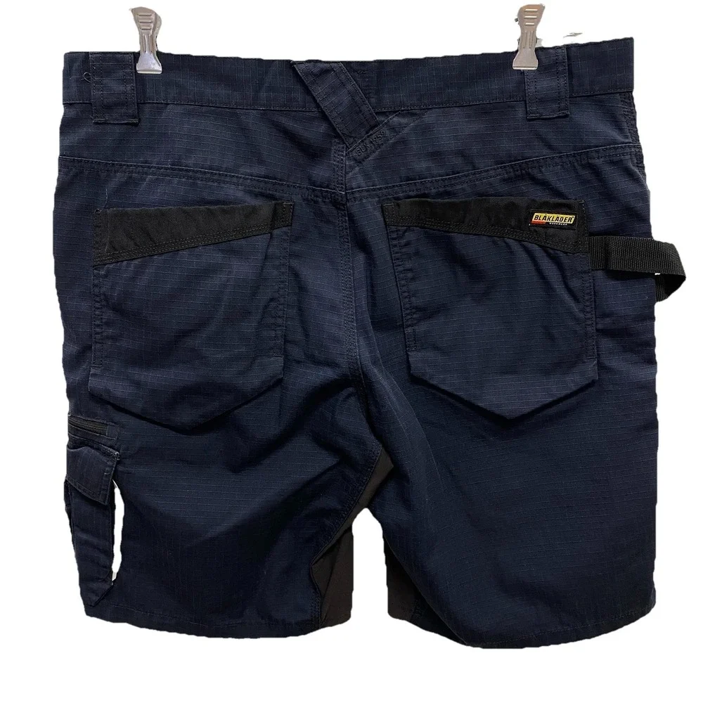 Blaklader Workwear Ripstop Navy Blue Work Shorts Men's 36 Pockets Hammer Loop - Picture 8 of 8